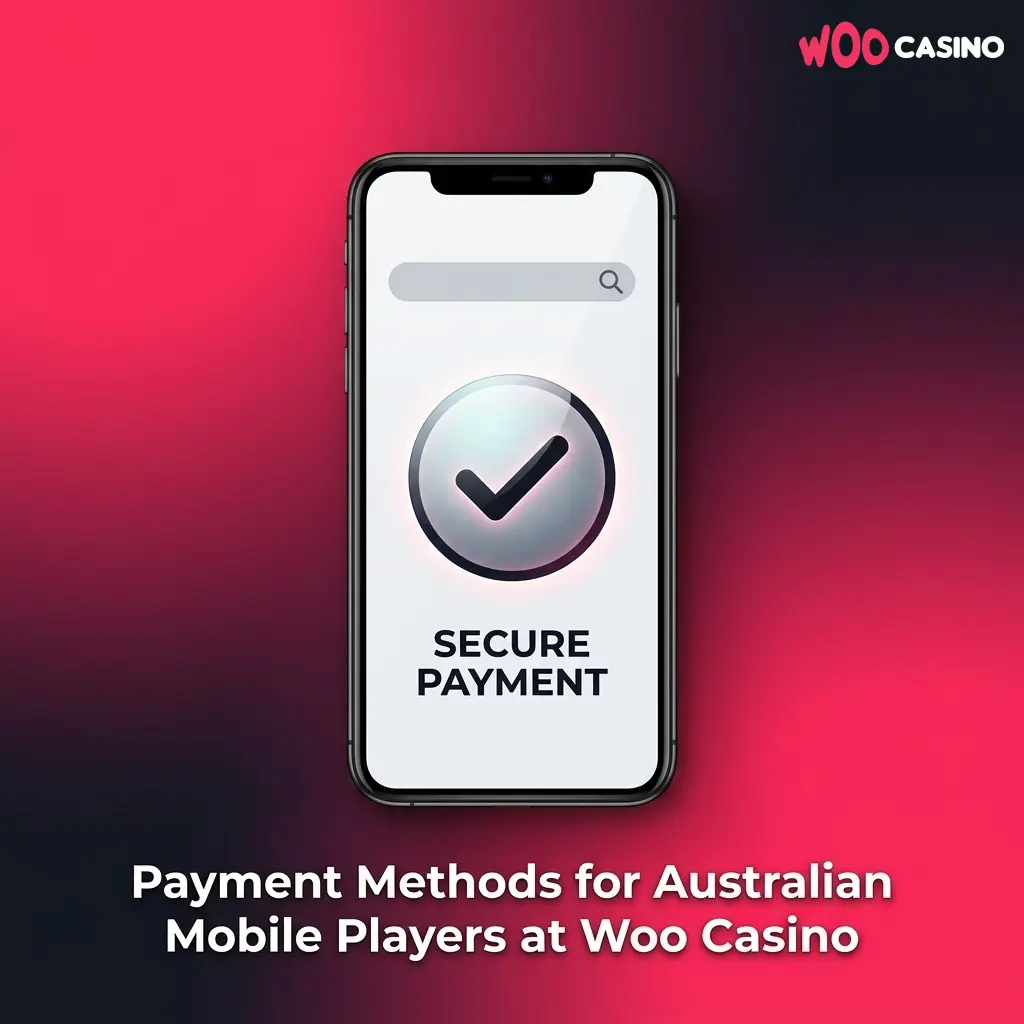 Woo Casino mobile payment methods including Visa, Mastercard, and cryptocurrencies for Australian players