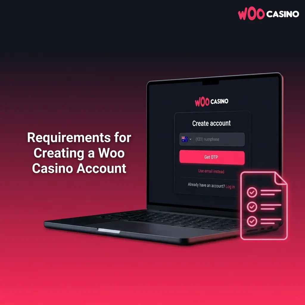 Woo Casino account registration requirements for Australian players including age verification and KYC document rules